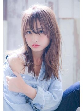 エース (ACE) ACE LA ミルクティーグレージュ×フリンジバング