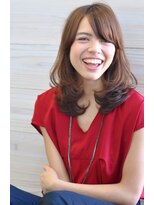 クラン(clan)&nbsp;斜めバング大人可愛いメルティカラー