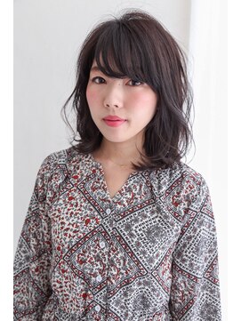 イソラブル(ISOLA-blu) 【大人デザイン】ふんわりミディ×シアーグレー