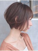 大人の艶髪ショートボブ