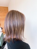 マニャーナ Manana 美容室 ワンレンボブのハイライト