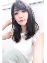 フラワー 六甲道(flower) 重軽セミロング×アッシュグレージュ