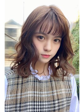 クーエフー(coo et fuu) 大人かわいいミディアムウェーブヘアー♪藤沢