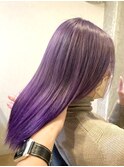 ラベンダー×ツヤストレート