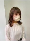 インナーカラー×ミディアムヘア