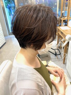 グラッシー センター北店(GLASSI) 大人のハンサムショート★ペールベージュ★グレージュカラー