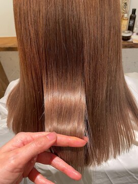 ムーン(moon) 11月#ロングヘア#グレージュカラー#ボブウルフ#ココアベージュ