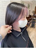 インナーカラーピンクブラウンブリーチダブルカラー大塚髪質改善