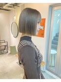 ハイトーン  ケアブリーチ ベージュ  ボブ ミニボブ