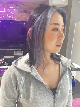 バイブス バイ ケンジ(vibes by KENJE) 顔まわり　ブリーチカラー