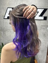 オルズ 渋谷(ALLZ)&nbsp;パープルインナーカラーダブルカラーハイトーンケアブリーチ