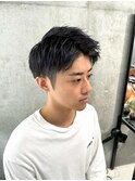 王道アップバングショート