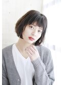 顎ラインボブ/暗髪/ボブ[横浜]