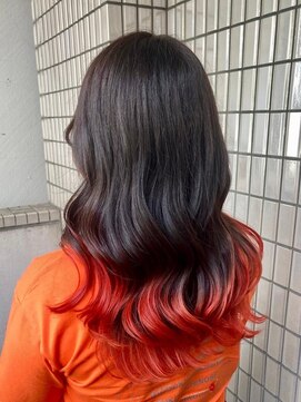 マティーナ ヘアー 池袋(Matina hair) グラデーション/オレンジ/バイカラー/推しカラー池袋美容室
