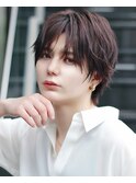 シースルーマッシュメンズライクショートジェンダーレスショート