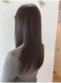 ブリーチ無しのグレージュカラー