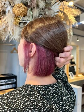 レオン(Re:ON) チョコブラウン×ピンクカラー