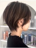 ハイライトカラーミルクティーベージュケアブリーチダブルカラー