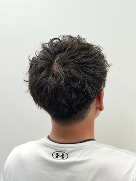 タメ(tame-) サーフカール/フェザーパーマ/ブルーブラック【都賀/メンズ】