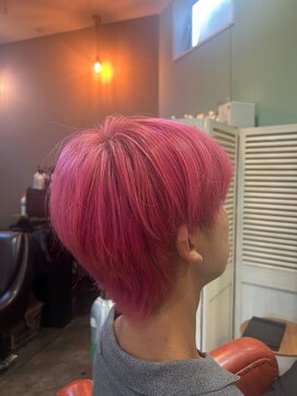 ヘアメイクアクト 都賀店 ピンクカラートレニージョカラー