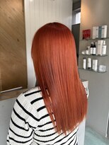 エイト 沖縄豊崎店(EIGHT toyosaki)&nbsp;【EIGHT 豊崎】お客様スタイル_ 艶感ブリックオレンジカラー