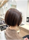 エアリーボブ×モーヴベージュ