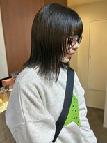 ワット(W)&nbsp;【W】小林 鎖骨ボブ/顔周りレイヤー/オリーブグレー