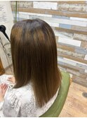 ブリーチ2回履歴からの縮毛矯正