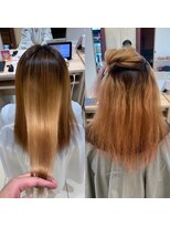 アース 名取店(HAIR&MAKE EARTH) プレミアムストレートbefore・after