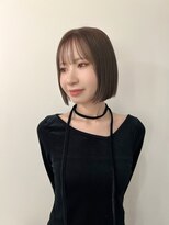 シーン(SCENE)&nbsp;ダークパープル/ナチュラルショート/夏のヘアアレンジ/天神今泉