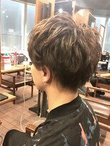 インアンドヤング(in&yang)&nbsp;アースカラー無造作ショートマッシュパーマ