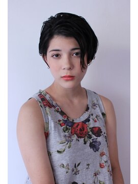 アトリエサニーデイ(atelier SUNNY DAY) ハンサムショート/パーマ/前髪なし/アッシュ/クールショート