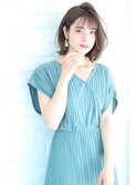 大人可愛い夏の外ハネクラシカルヘアー