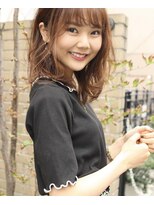 フォルテレイ 青山(FORTE Lei) 【FORTE青山/表参道】 斜めバングでセミロングスタイル