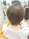 毛束ショートオレンジブラウン