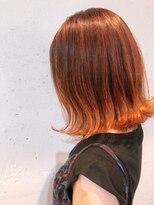 アンプス 三田店(UNP A S)&nbsp;毛先明るめオレンジカラースタイル