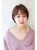 女性らしい丸みショート