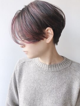 モリオフロムロンドン 原宿本店(morio from London) 【morio 原宿】黒髪ハイライトインナーカラーピンクパープル