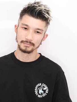 ルックグッドストア(LOOK GOOD STORE) アッシュブラックマッシュパーマウルフ波巻きカルマパーマ　73