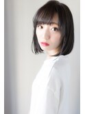 ツヤ感アップ!!ダークアッシュボブ
