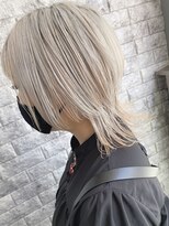 リアイス(Re:ICE)&nbsp;ミニウルフ/くすみブルー/流れるレイヤー/インナーハイライト