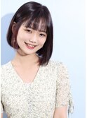 【ピンクイヤリングカラー】前下がりボブ