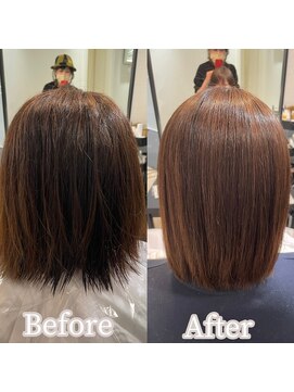 ラブクロムトーキョー オモテサンドウ(LOVECHROME OMOTESANDO) 美髪ストレート　ツヤ髪　髪質改善