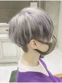 イメチェンくびれショートカット カーキグレージュ20代/30代40代