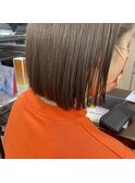 大人可愛い切りっぱなしボブ