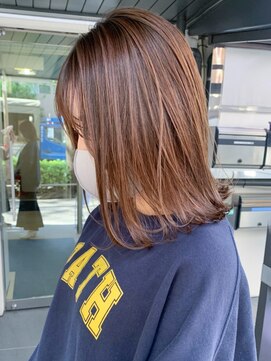 アイティー バイ アルバム 浦和店(IT by ALBUM) ピンクベージュ_外ハネボブセクションカラー_ba364371