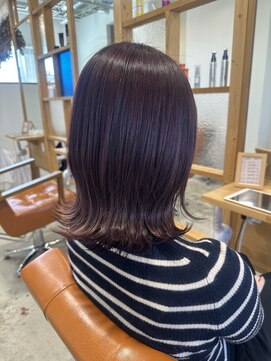 ジジ 宇都宮(Gigi) ブリーチなしのカシスカラー◎