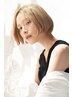 カット＋ブリーチ（ハイライト、全体ブリーチ）＋カラー　￥24750→