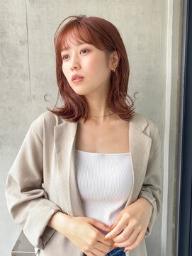 ガリカ 横浜(Gallica) 【mirei】ゆるふわくびれミディ x 暖色系カラー/オレンジカラー