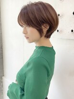 センスヘア(SENSE Hair) 小顔カット/マッシュショート/ことりベージュ/20代/30代/40代